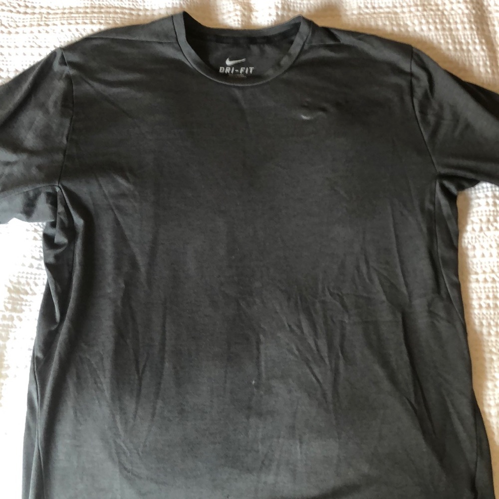 Dark Grey Nike Dri Fit Running Tee